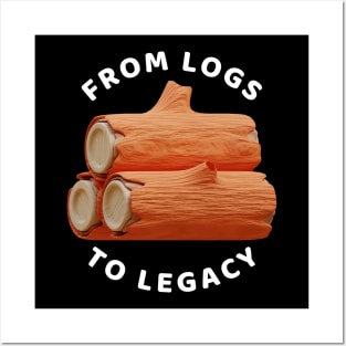 From Logs to Legacy Woodworking/Wood Working/Woodwork Posters and Art